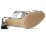 Cole Haan Alyse Heeled Sandal 65 mm Silver Specchio Leather 8 B (M)