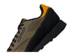 Reebok Classic Leather Army Green/Black/Bright Ochre Men's 11, Women's 12.5 Medium