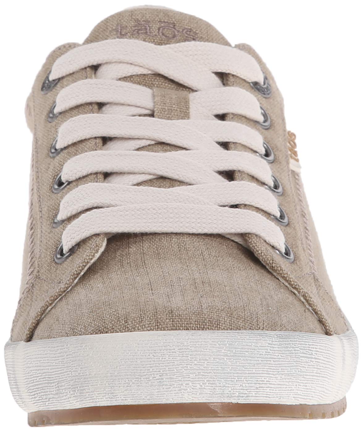 Taos Star Women's Sneaker - Iconic Style with Canvas Design for Everyday Adventures - Custom Fit Lacing and Premium Removable Footbed with Arch Support for All Day Comfort 8.5 Wide Khaki Wash Canvas