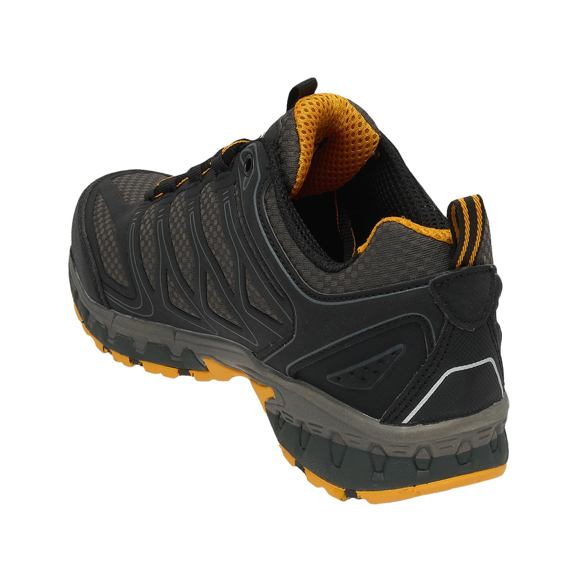 DEWALT Boron Men's Lightweight, Aluminum Toe, Safety Work Shoes, Black/Yellow, 9