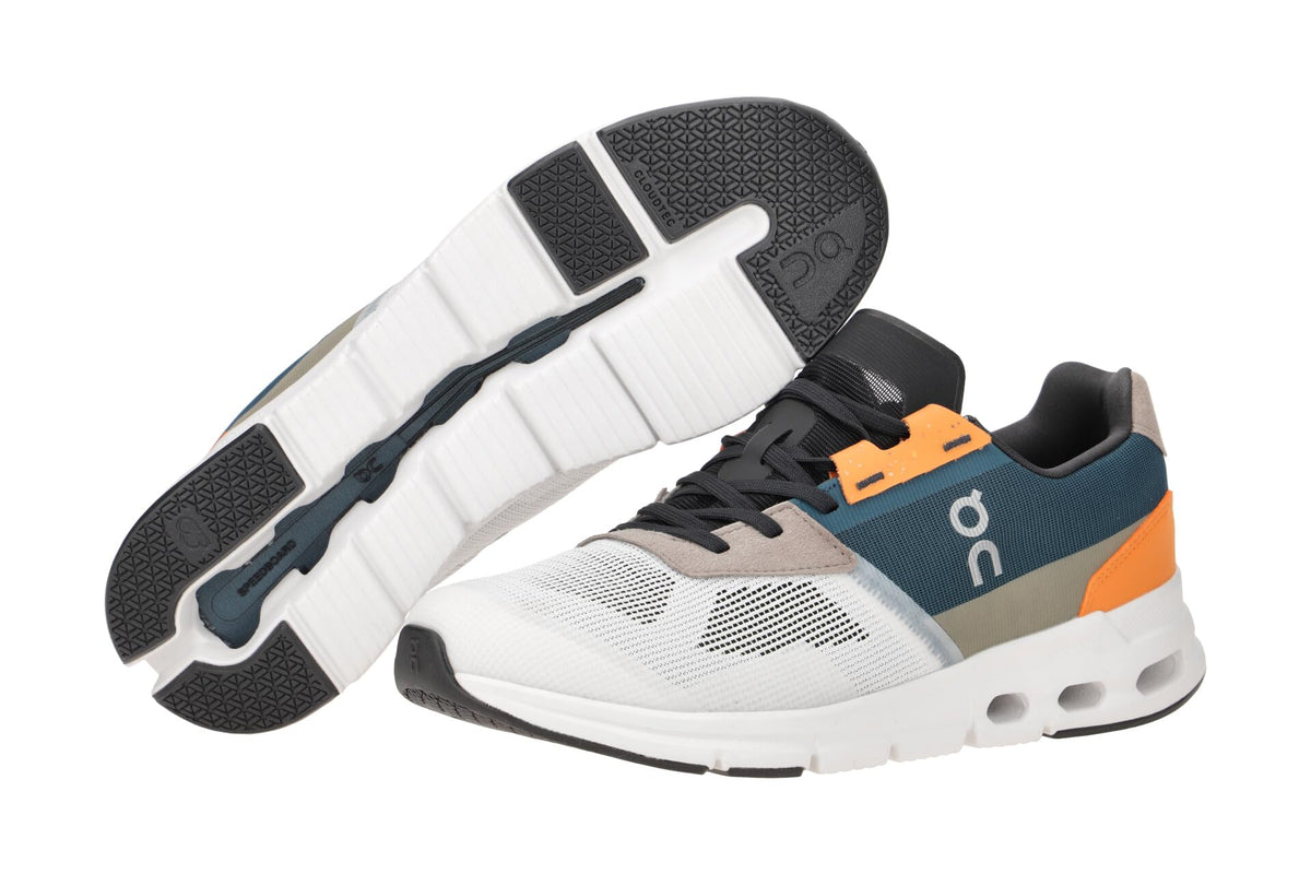 On Men's Cloudrift Sneakers, Ivory/Storm, Blue, 13 Medium US