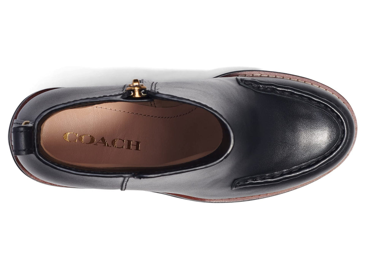 COACH Brady Leather Bootie Black 10 B (M)
