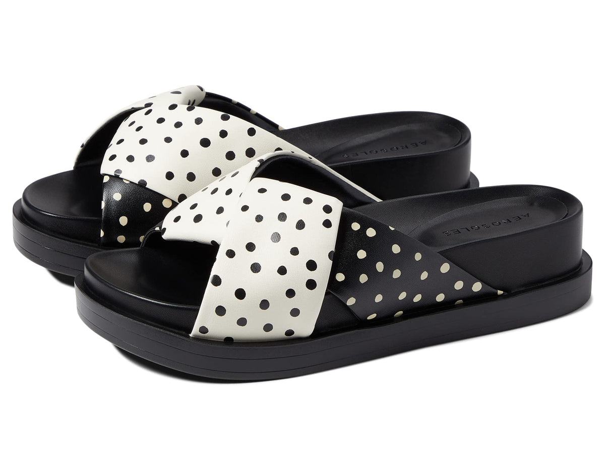 Aerosoles Baily Eggshell/Black Polka Dot 8.5 B (M)