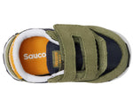 Saucony Boy's Original Jazz Hook & Loop (Toddler/Little Kid) Olive/Navy/Gold 8.5 Toddler M