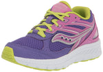 Saucony Cohesion 14 Lace to Toe Sneaker, Purple/Green, 1.5 US Unisex Big Kid