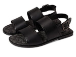 Coach Leather Two Strap Sandal Black 10 D (M)