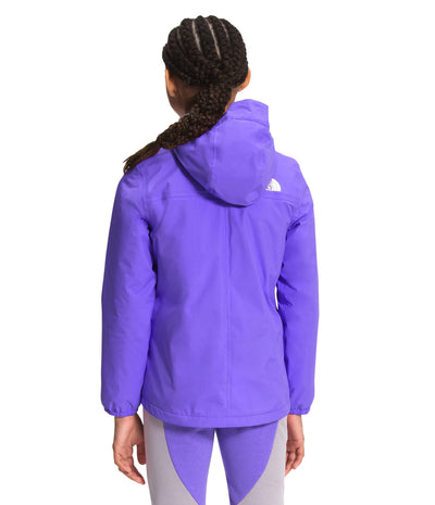 THE NORTH FACE Girls' Warm Storm Waterproof Rain Jacket, Sweet Violet, X-Large