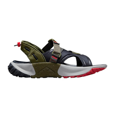 Nike Men's Oneonta Sandals-Men's, Rough Green/Obsidian/Wolf Grey/Citron Tint, US 9