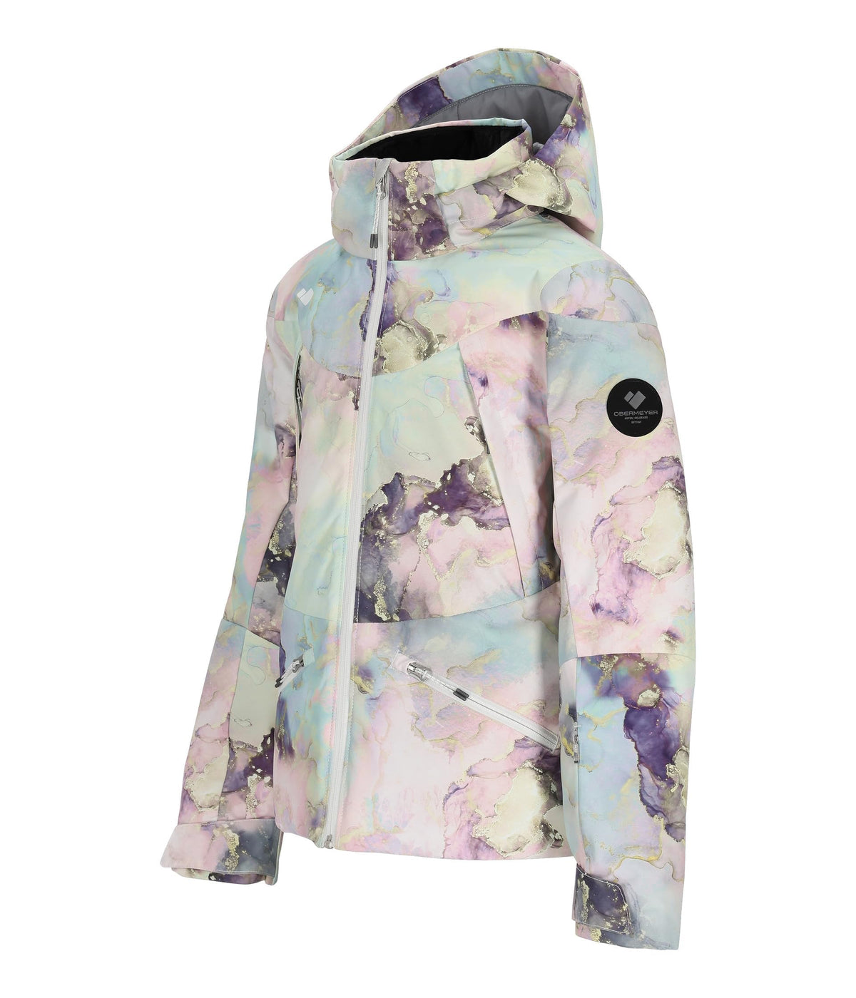 Obermeyer Girl's Reese Jacket (Big Kids) Crystal Aurora MD (10-12 Big Kid)