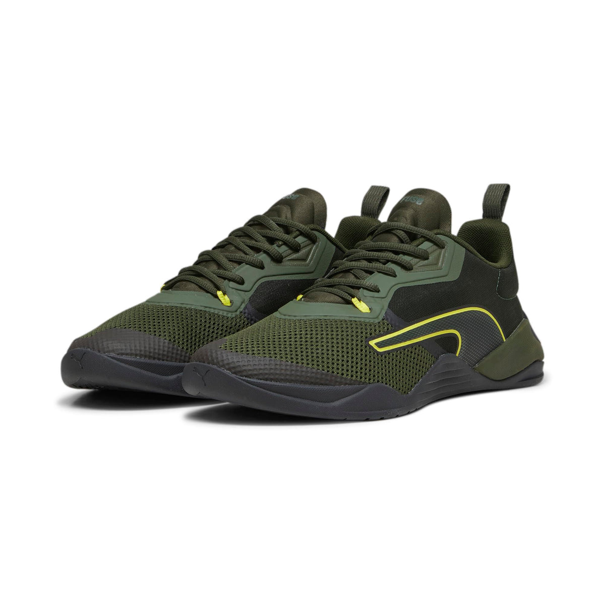 PUMA Men's Fuse V2.0 13 Myrtle-puma Black-yellow Burst