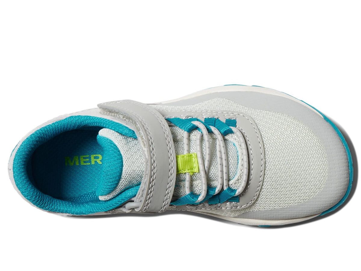 Merrell Trail Glove 7 A/C (Little Kid/Big Kid) Grey/Blue/Lime 10.5 Little Kid M