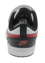 Nike Boy's Court Borough Low 2 (Little Kid) White/University Red/Black 12 Little Kid M