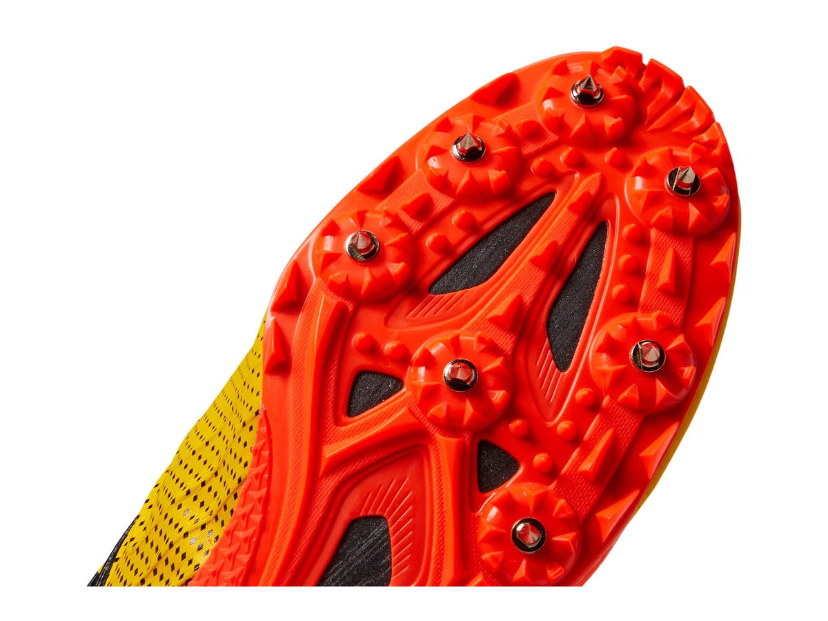 Saucony Women's Spitfire 5 Running Shoe, VIZIGOLD/VIZIRED, 9