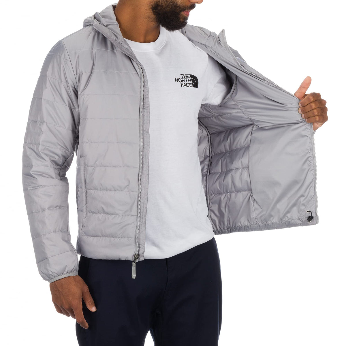 THE NORTH FACE Men's Flare Hoodie, Meld Grey, Small