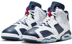 Air Jordan 6 Retro Big Kids' Shoes (384665-164, White/Midnight Navy/Varsity Red) Size 6.5