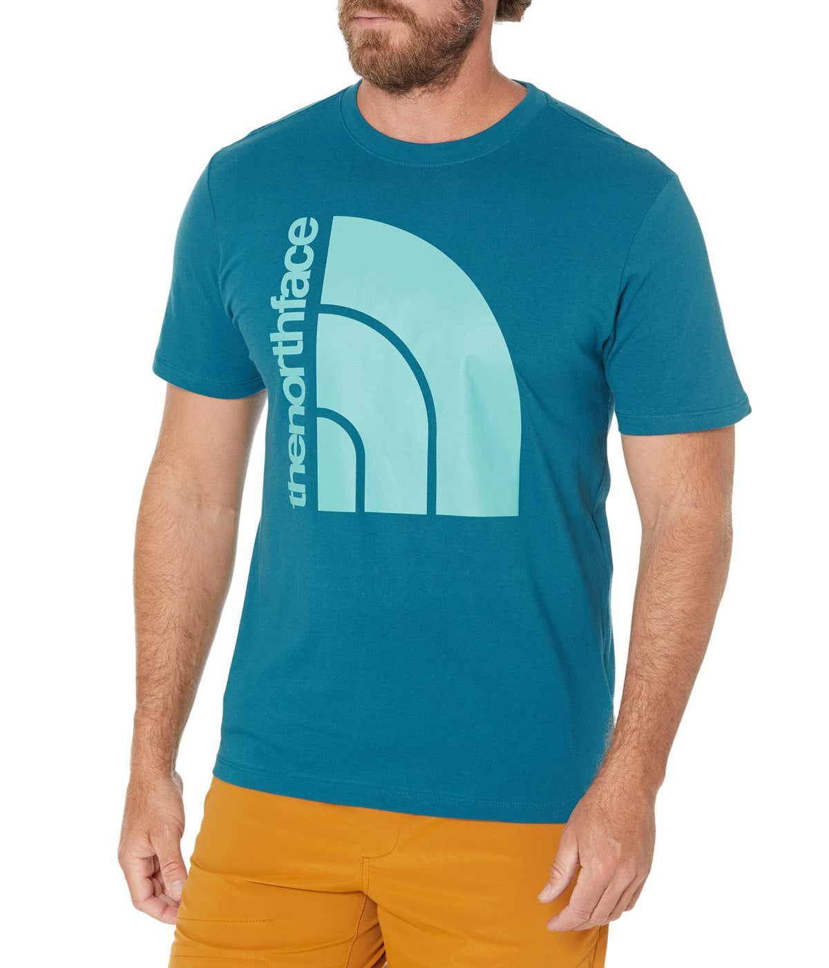 The North Face Short Sleeve Jumbo Half Dome Tee Blue Coral/Reef Waters 2XL