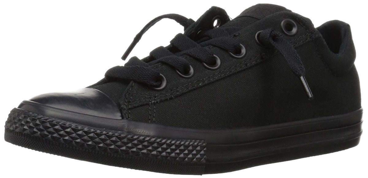 Converse Kids' Chuck Taylor All Star Street Ox (Little Big),Black Mono,2 M US Little Kid