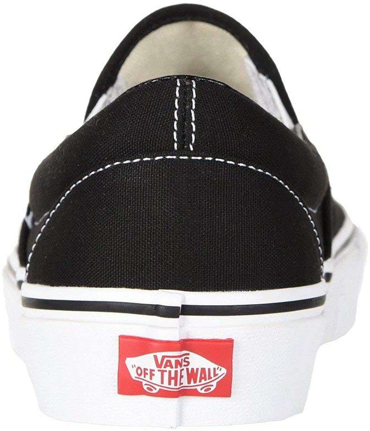 Vans Unisex Low-Top, Black White, 7.5 Narrow US Men