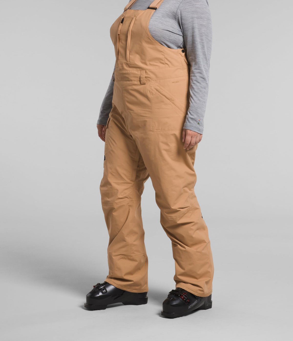 THE NORTH FACE Women's Freedom Bib (Standard and Plus Size) - PFAS Free, Almond Butter, 3X Plus Regular