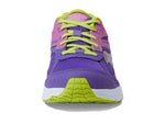 Saucony Cohesion 14 Lace to Toe Sneaker, Purple/Green, 1.5 US Unisex Big Kid