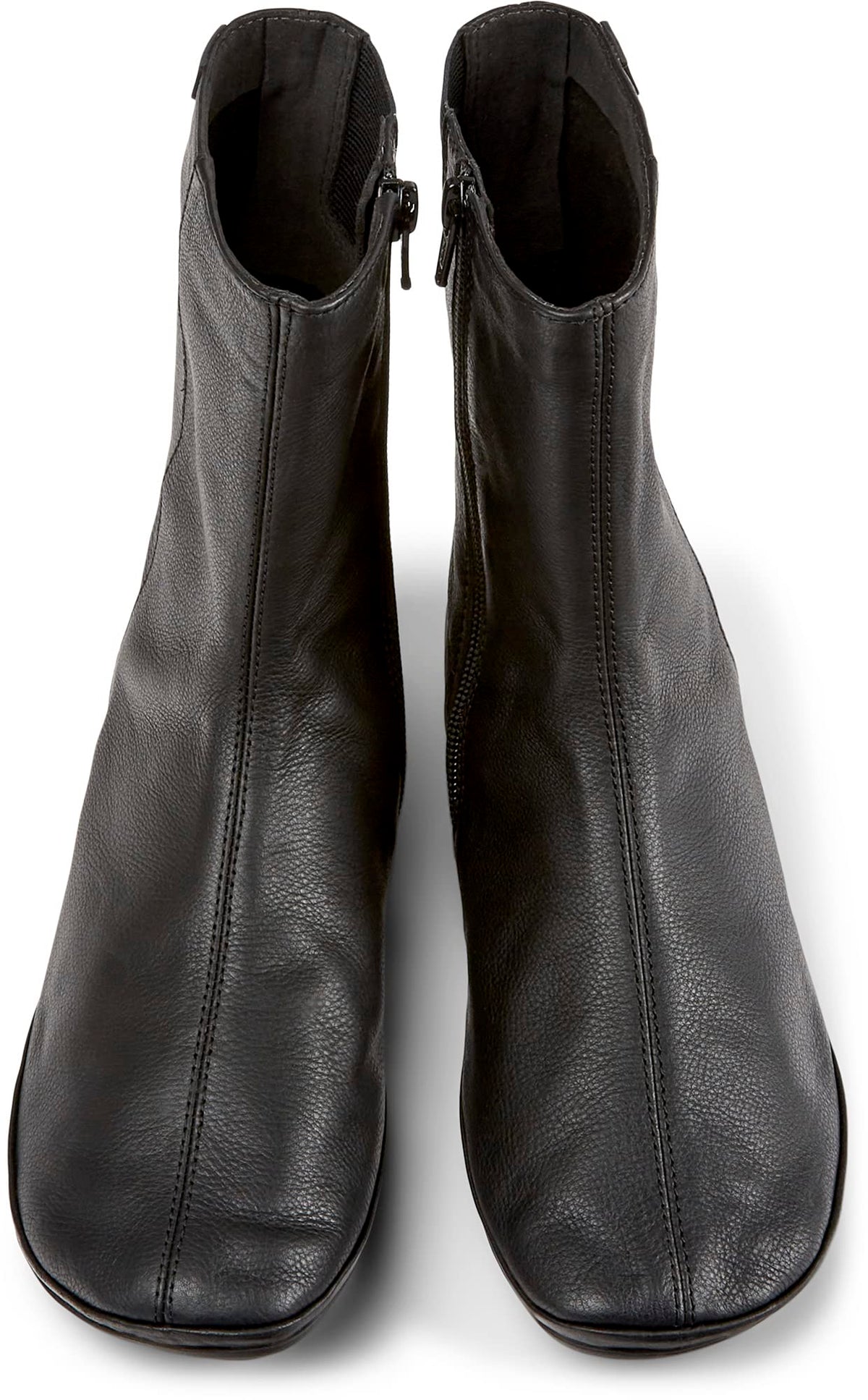 Camper Women's Zip Bootie Mid Calf Boot, Black 002, 9