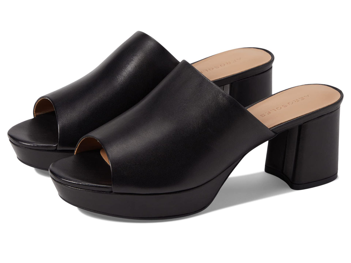 Aerosoles Cassy Black Leather 8 B (M)