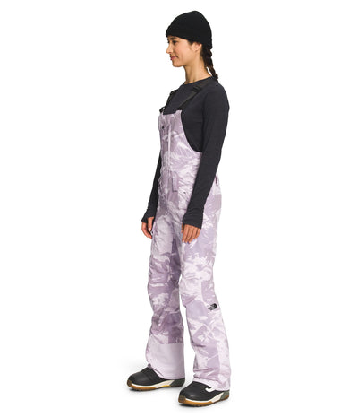 THE NORTH FACE Freedom Bib Lavender Fog Tonal Mountainscape Print MD L