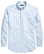 POLO RALPH LAUREN Men's Big and Tall Long Sleeves Classic Fit Oxford Buttondown Shirt (1X Big, BSR Blue)