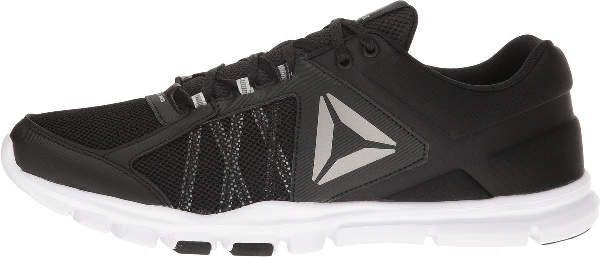Reebok Mens Yourflex Train 9.0 MT Black/Skull Grey/White/Pewter/Grey Athletic Shoe