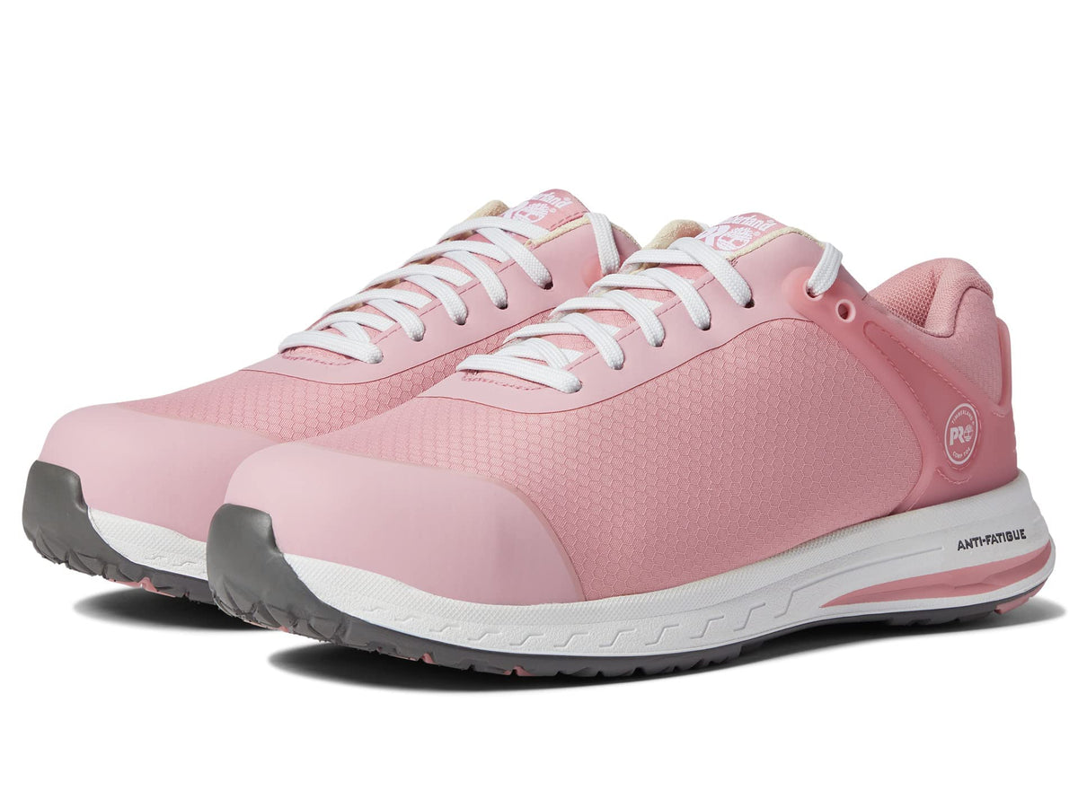 Timberland PRO Drivetrain Composite Safety Toe - Sneakers for Women - Abrasion-Resistant Mesh Upper Pink/White 8.5 C - Medium