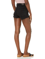 PAIGE womens Margot Raw Hem High Rise Shorts, Lived in Noir, 25-34 US