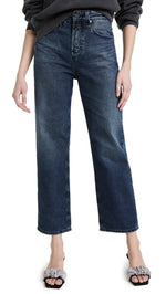 AG Adriano Goldschmied Women's Knoxx Baggy Boyfriend Jeans, 13 Years Academy, 27