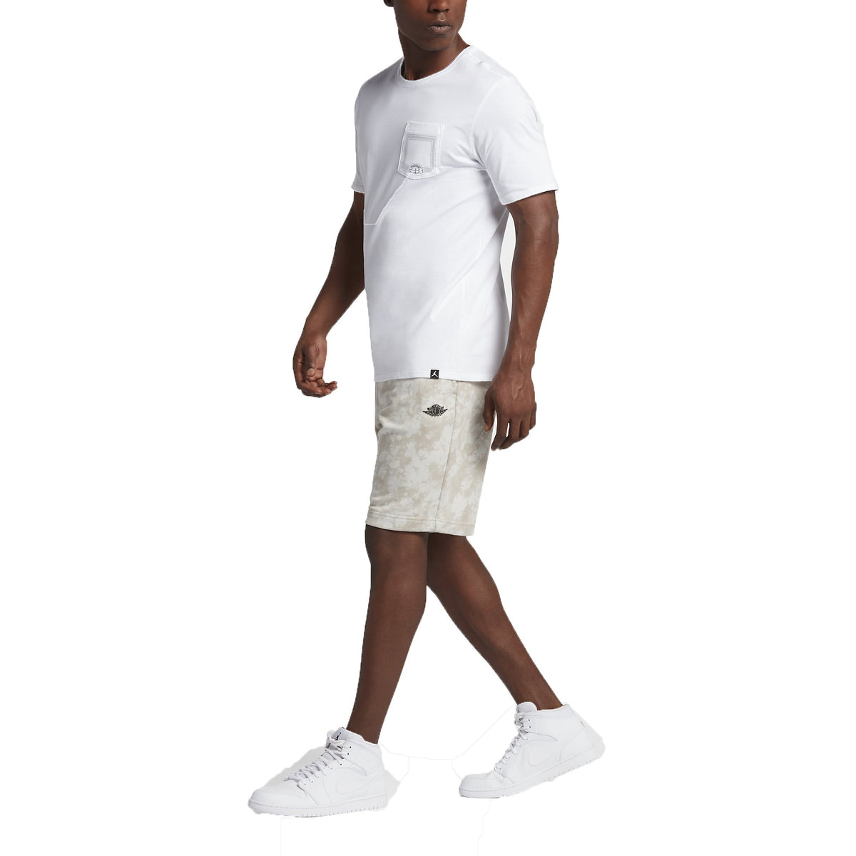 Jordan Men Fadeaway Short Grey Light Bone Size M US