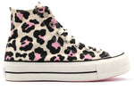 Converse Women's Lift Canvas High Top Platform Sneakers, Leopard Print, 11 US