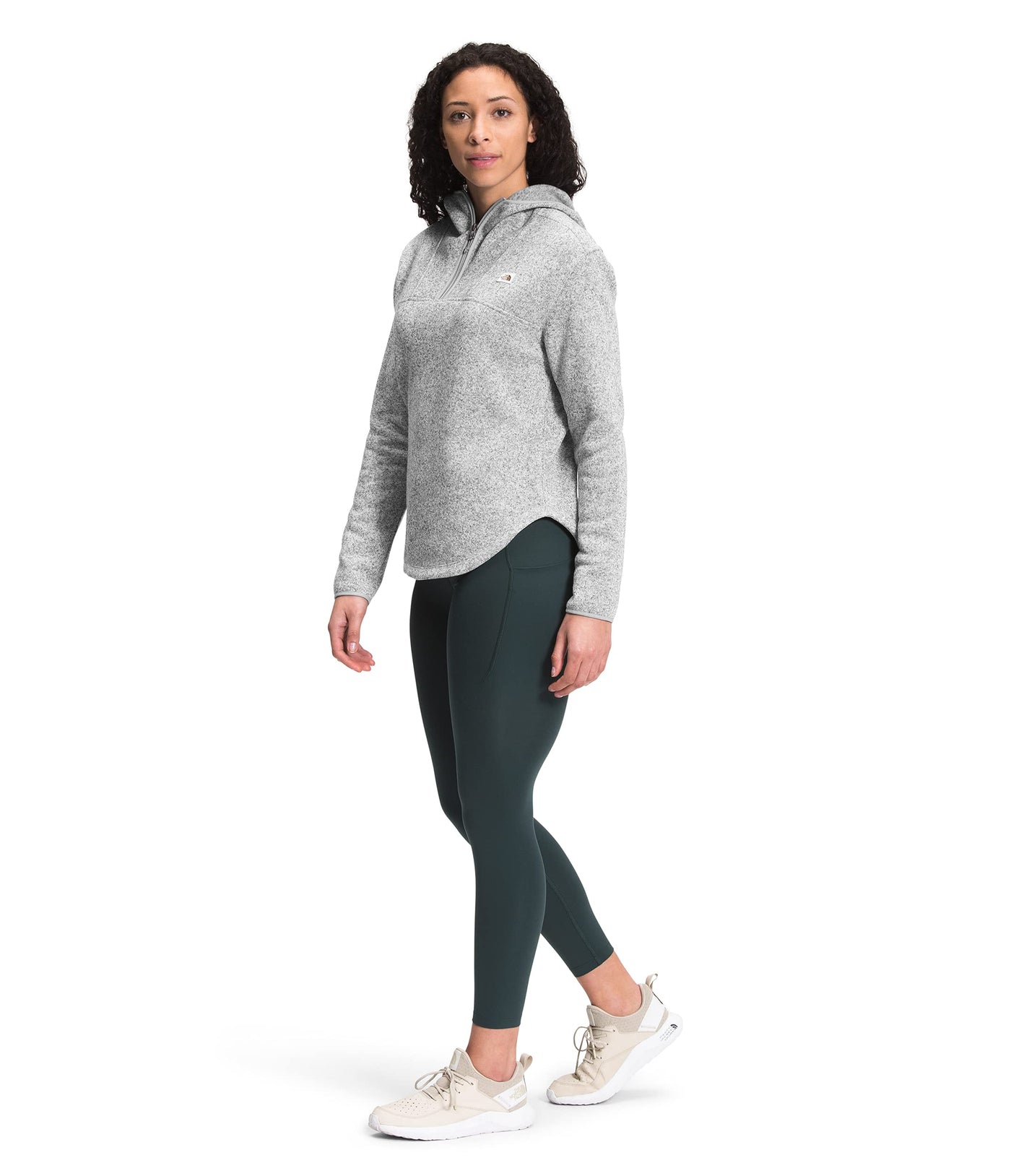 The North Face Women's Crescent Popover, TNF Light Grey Heather, L