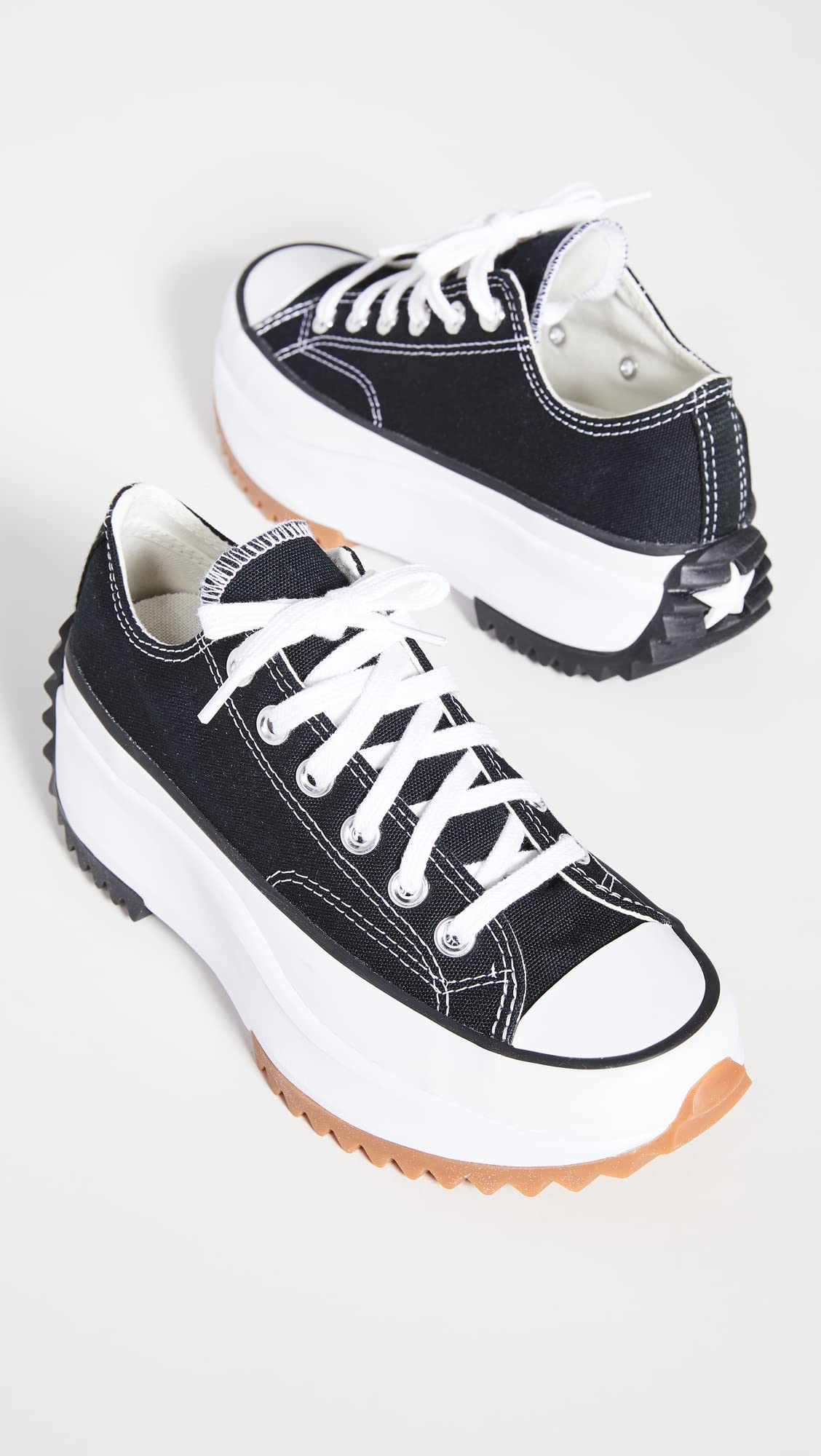 Converse Women's Run Star Hike Digital Terrain Sneakers 6.5 Women/5 Men Black/White/Gum