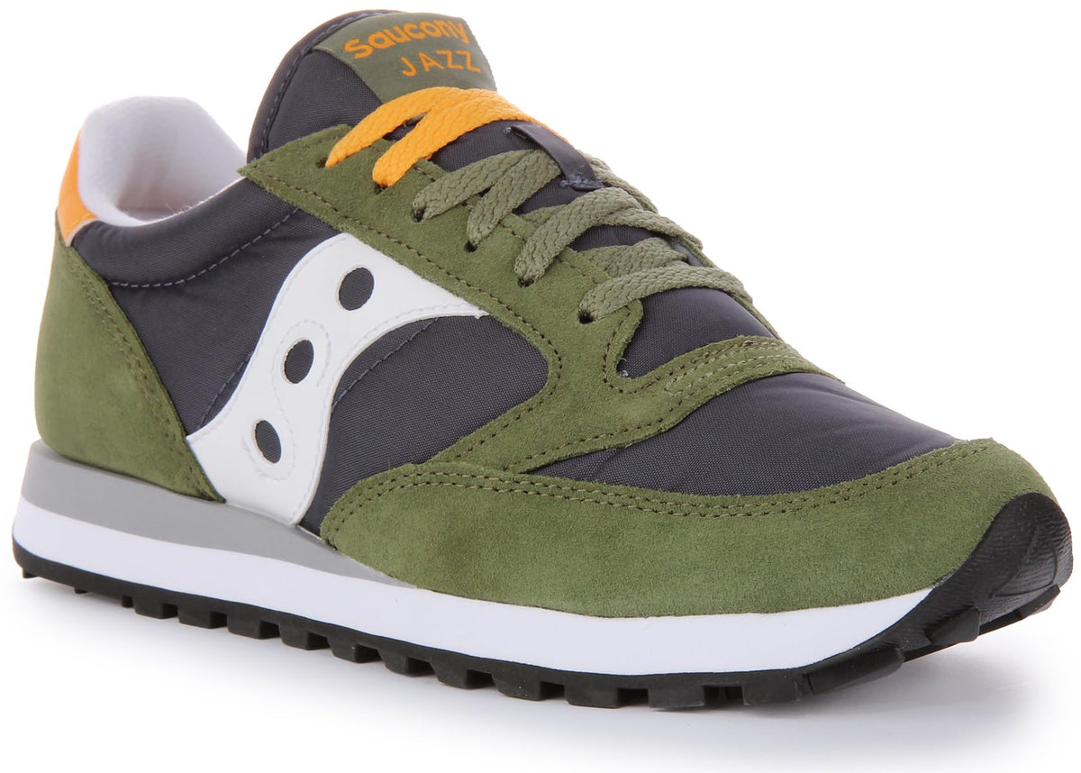 Saucony Men's Jazz Original Sneaker, Green/Navy, 8