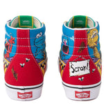 Vans x Sesame Street SK8-Hi Skate Shoe Unisex Canvas Material - Lace-up Closure Style - Multicolor 5.5
