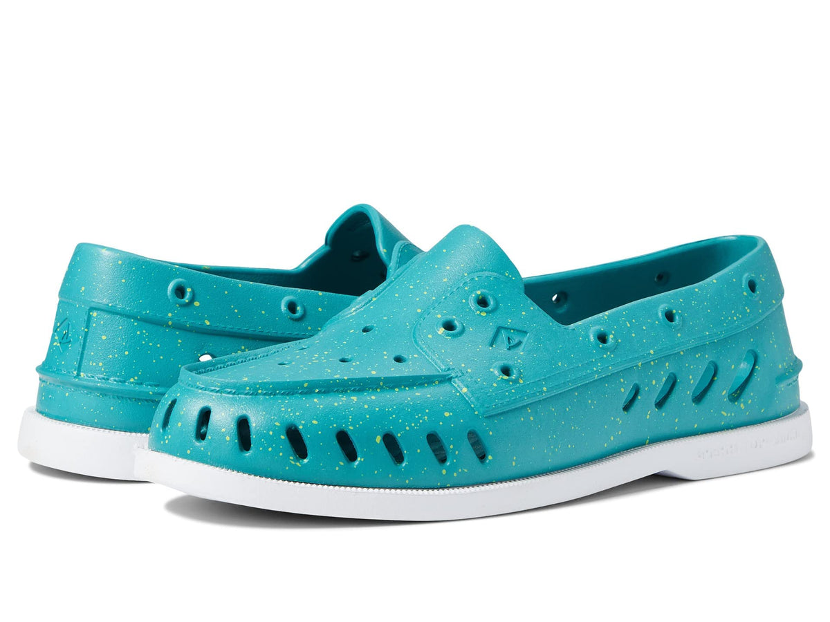 Sperry Men's Authentic Original Float Boat Shoe, Teal Speckle, 8