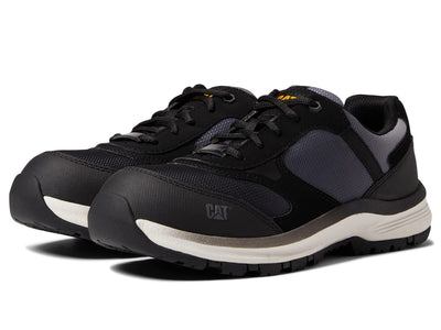 CAT Footwear Women's Quake Composite Toe Construction Shoe, Black/Medium Charcoal, 10