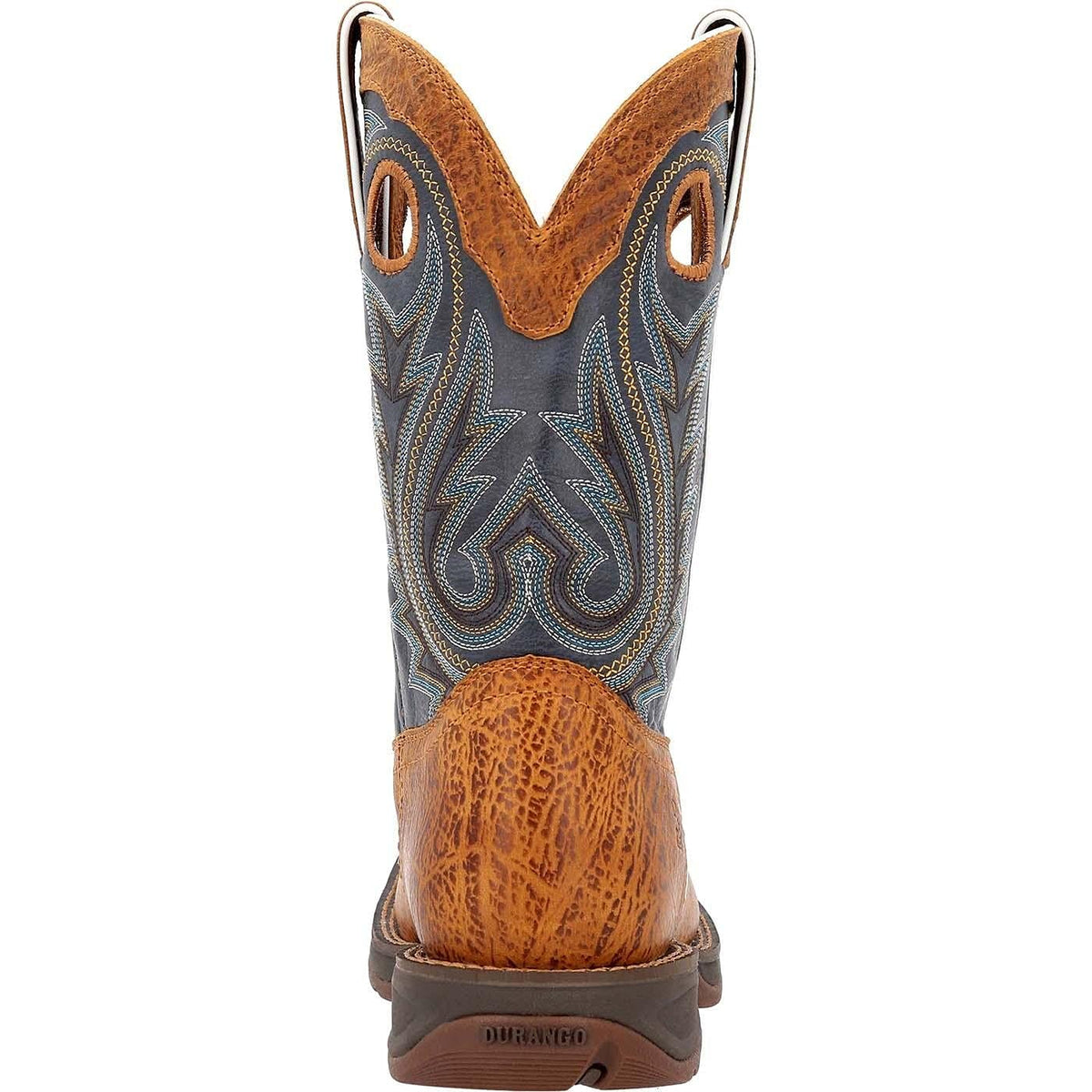 Durango Rustic Tan Navy Western Boot Size 7.5(M)