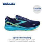 Brooks Men's Ghost 15 Running Shoe - Navy/Blue/Green - 15 Medium