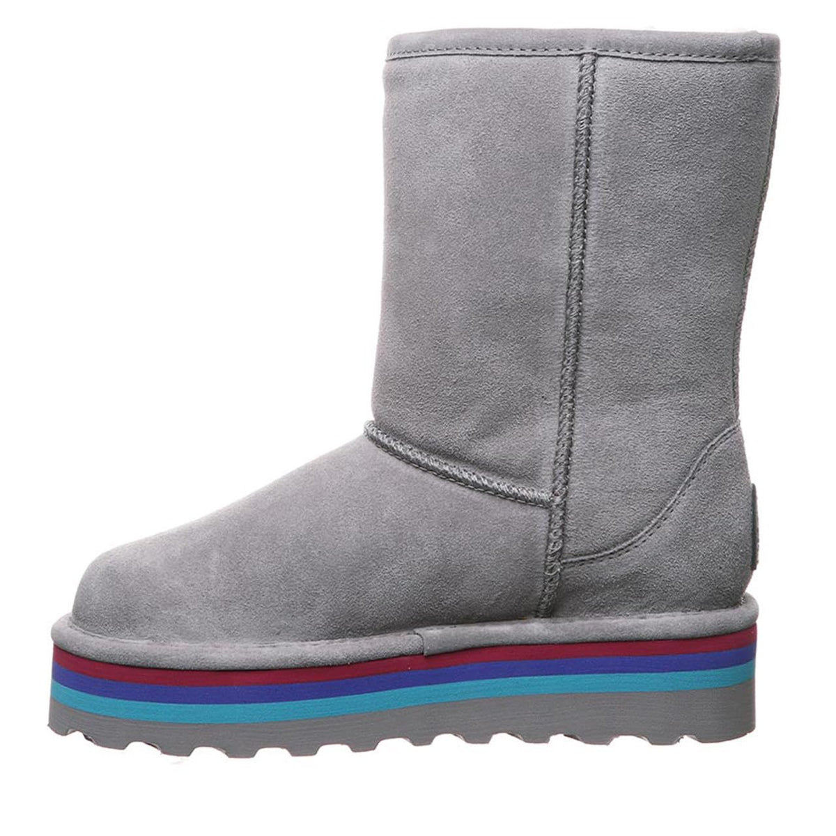 BEARPAW Retro Elle Short Womens Winter Boot Gray Fog - 8 Medium