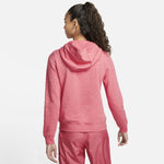 Nike Women's NSW Fleece Hoodie Varsity (Small, Gypsy Rose/Heather/White)