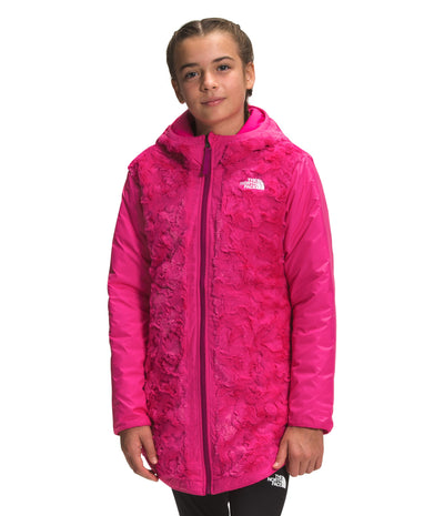 THE NORTH FACE Girls' Reversible Mossbud Swirl Parka, Cabaret Pink, XX-Small