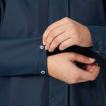 Helly Hansen Women's Moss Hooded Waterproof Windproof Raincoat, 597 Navy, X-Large