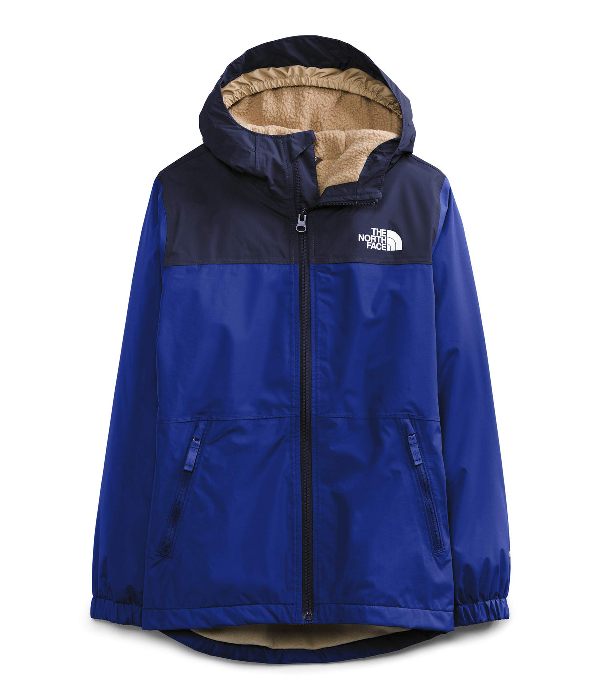 THE NORTH FACE Boy's Warm Storm Rain Jacket (Little Kids/Big Kids) Bolt Blue LG (14-16 Big Kids)