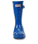 Hunter Original Giant Glitter Wellington Boots (Little Kid/Big Kid) Cruise Blue 5 Big Kid M