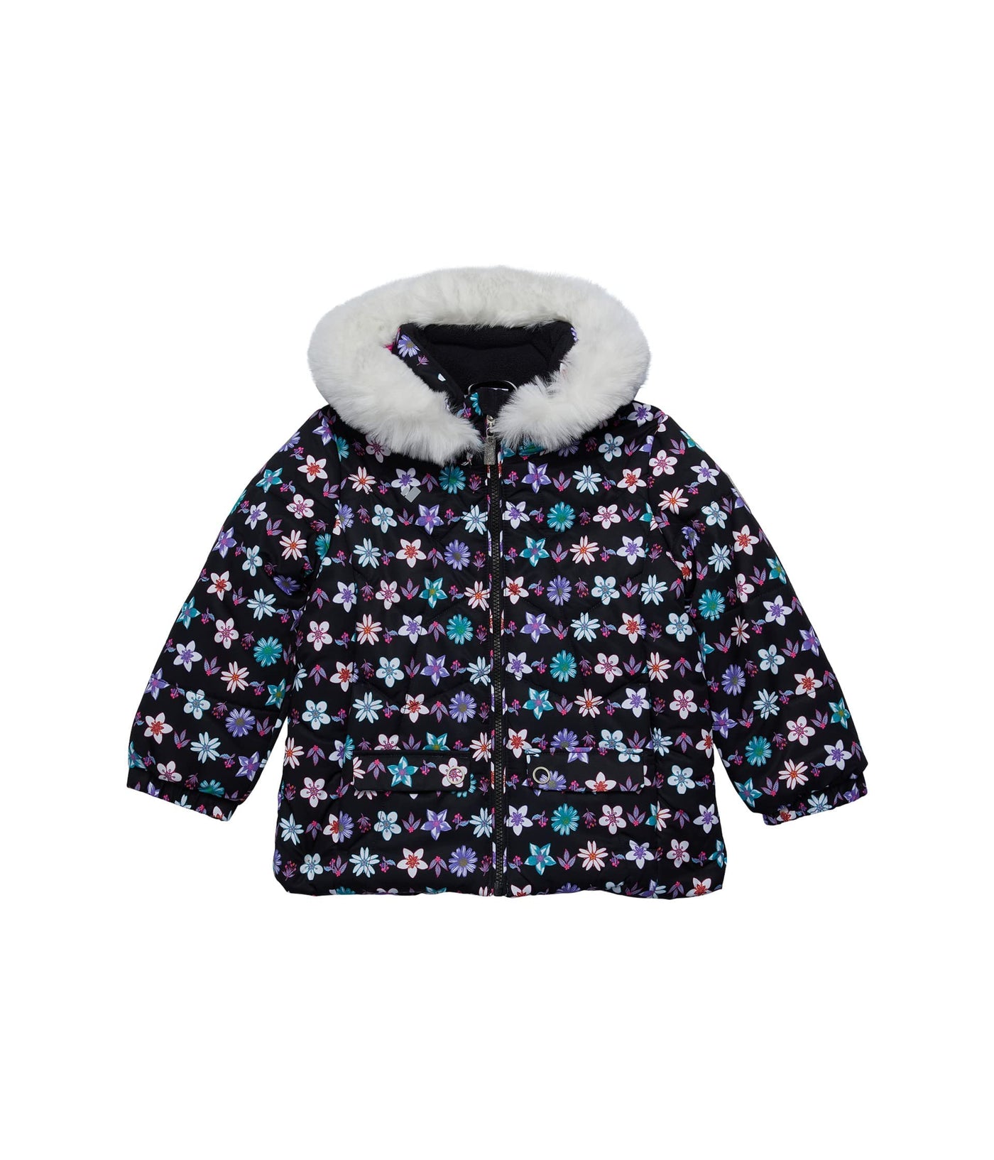 Obermeyer Girl's Roselet Jacket (Toddler/Little Kids/Big Kids) Ice Flowers 3T Toddler