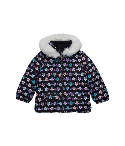 Obermeyer Girl's Roselet Jacket (Toddler/Little Kids/Big Kids) Ice Flowers 3T Toddler